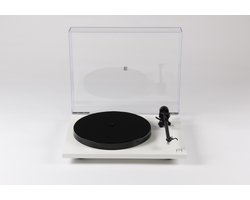 Rega Planar 1 Plus Platenspeler met Phono Voorversterker - Carbon Cartridge - Mat Wit