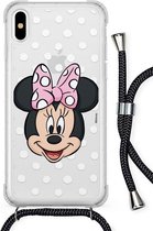 iPhone XR hoesje - Minnie Mouse - met draagkoord - disney