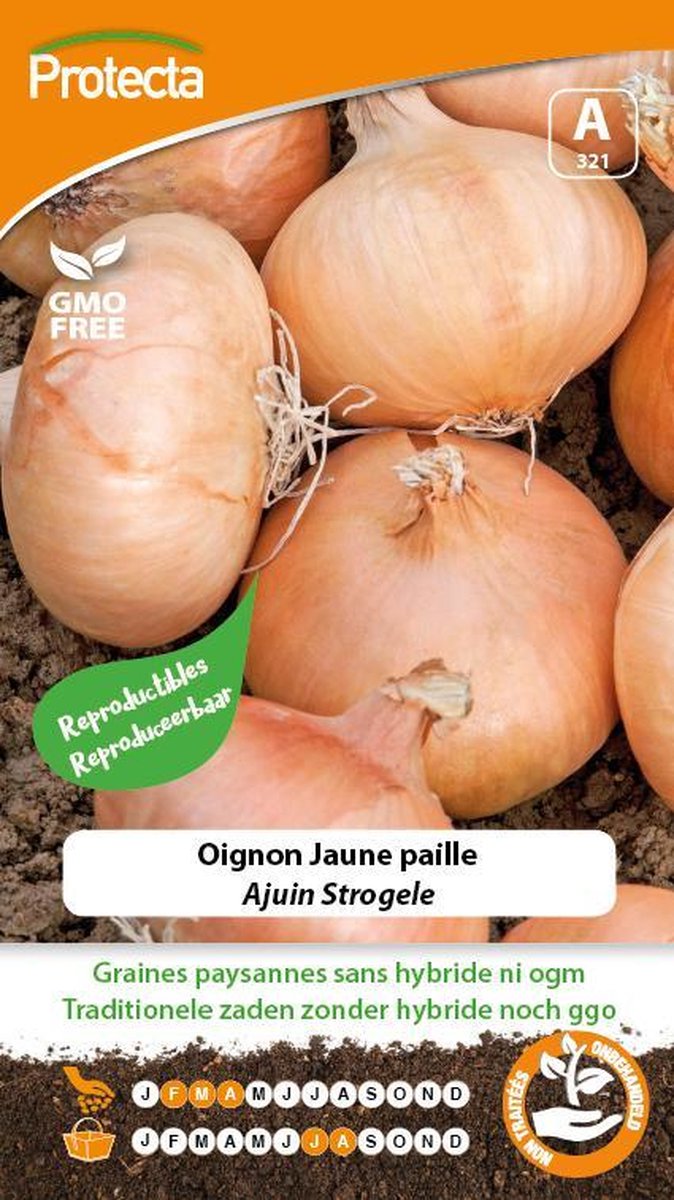 Protecta Groente zaden: Ajuin Strogele | Gele ui