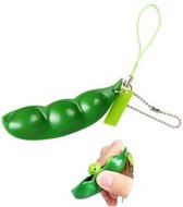Dielay - Pop It Boon - Squeeze-a-Bean Sleutelhanger - Fidget Toy Bean Popper - 6,5 cm - Groen