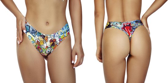 Memème – Trash Psychotropical – String sans couture - Taille S