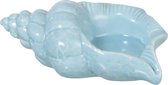 J-Line Schelp Decoratie Porselein Blauw Small