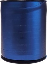 Sierlint / cadeaulint / verpakkingslint / krullint metallic mat blauw 10mm x 250 meter (per spoel)