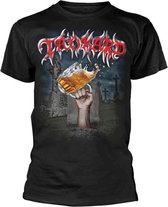 Tankard Heren Tshirt -S- Die With A Beer Zwart