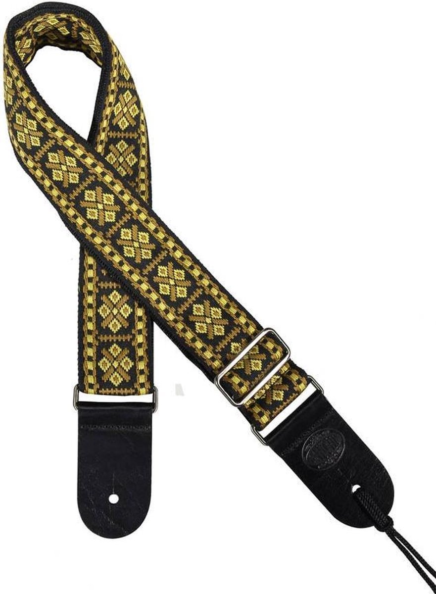 Gitaarband - Gaucho GST-181-YE - Traditional Series - Jacquard weefsel - Geel
