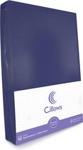 Cillows Premium Jersey Hoeslaken voor Kinderen - 70x160 cm - (tot 20 cm hoogte) - Donker Blauw