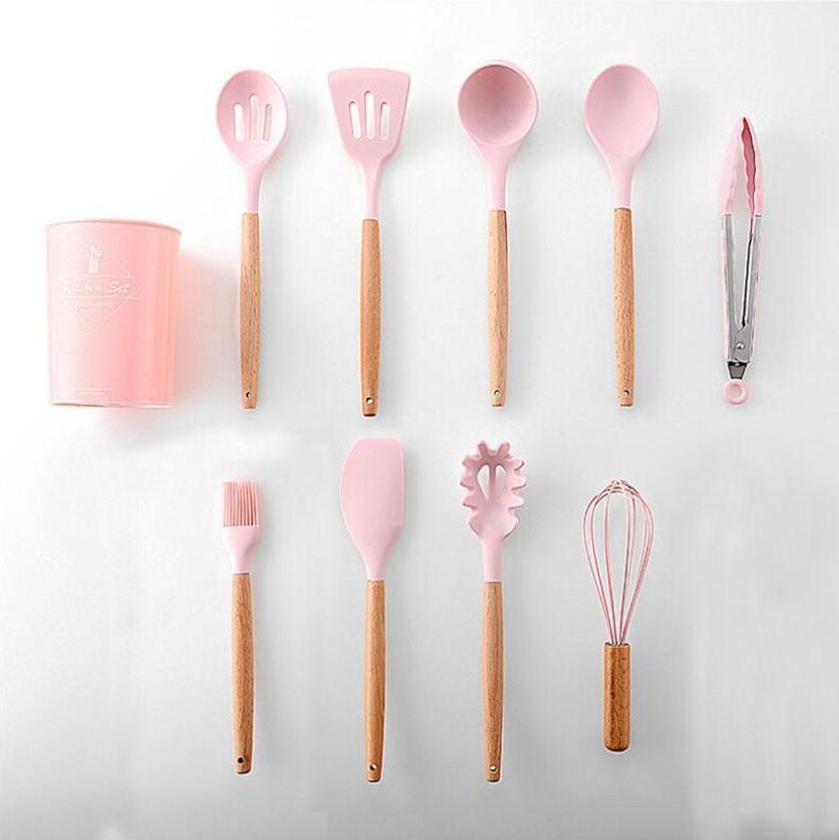 BBN Kitchen Utensils Set, 17 Piece Rose Gold Kitchen