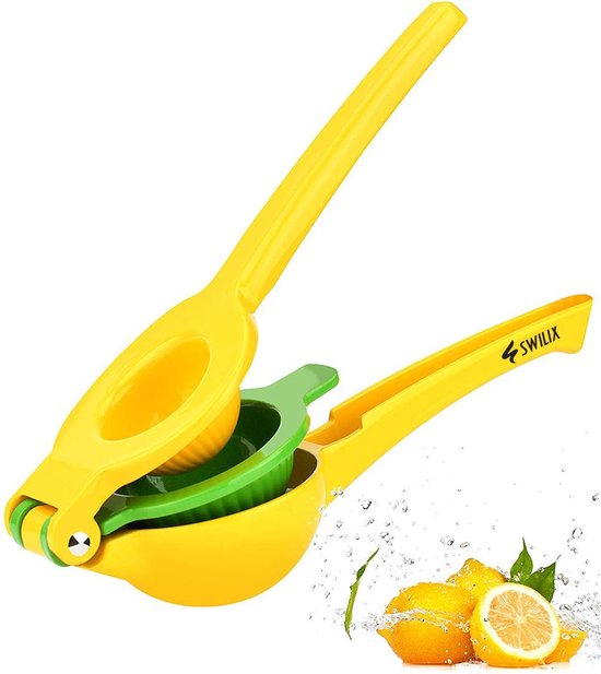 SWILIX ® Citruspers - Limoenpers - Sinaasappel juicer - Handmatige Fruitpers - Metaal