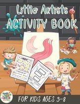little artists activity book for kids ages 3-8