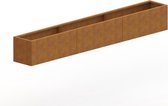 MySteel Cortenstaal plantenbak Texas xxl 3000x300 Inclusief Bodemplaat  - Hoogte: 400mm