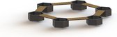 MySteel Gepoedercoat staal plantenbak Vegas kampvuur opstelling  - Kleur: RAL9010 (wit)