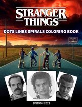 STRANGER THINGS Dots Line Spirals Coloring Book