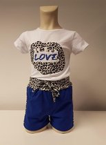 Setje Love Tijger Print - Maat 164