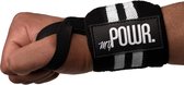 MYPOWR. Wrist Wraps Fitness - Polsbeschermer - Twee Stuks - Polsband - Polssteun - Lifting Straps - Wit