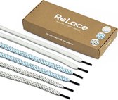 ReLace 3-Lace-Pack The Sneaky Three - Veters - 3 sneakerveters - Gemaakt van gerecyclede petflessen - 130cm