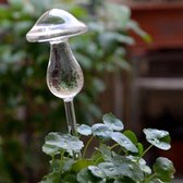 BaykaDecor - Waterdruppelaar Plant Van Glas - Water Feeder - Automatisch Watergeef Systeem - Bewateringsysteem - Paddenstoel 27 cm