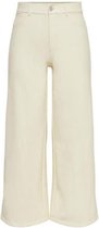 Only ONLMADISON CROP FX LEATHER PNT - Whiteca Ecru