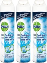 Dettol - Badkamer Mousse - Perfecte Hygiëne - 3 x 600 ML - Voordeelverpakking - Badkamerreiniger