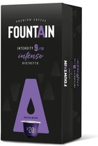 Fountain Capsules Intenso Ristretto - Aluminium capsules - Intense Special Blend koffie met 75% Arabica en 25% Robusta - 20 capsules