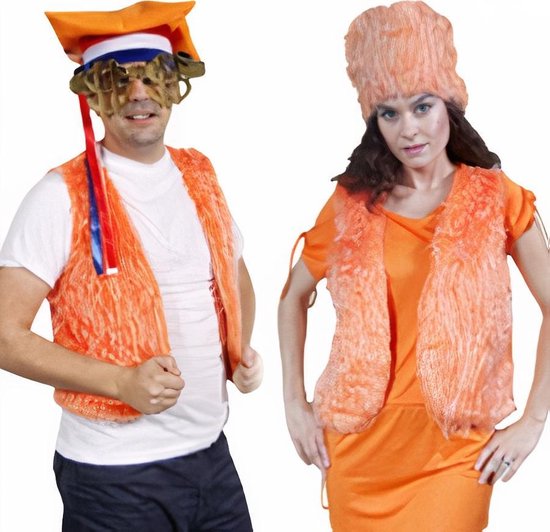 Folat Bontjas Holland Polyester Oranje One-size