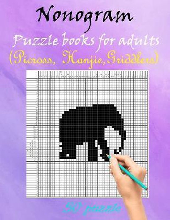 nonogram puzzle books for adults (Picross Hanjie book), Oussito'x Publishing