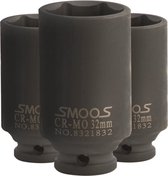 Smoos® Diepe krachtdop 10 mm 1/2 opname - 3 stuks