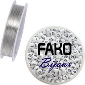 Fako Bijoux® - Koperdraad - Metaaldraad - Sieraden Maken - 0.6mm - 5 Meter - Zilver