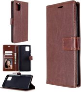 Portemonnee Book Case Hoesje Geschikt voor: Samsung Galaxy A12 bruin