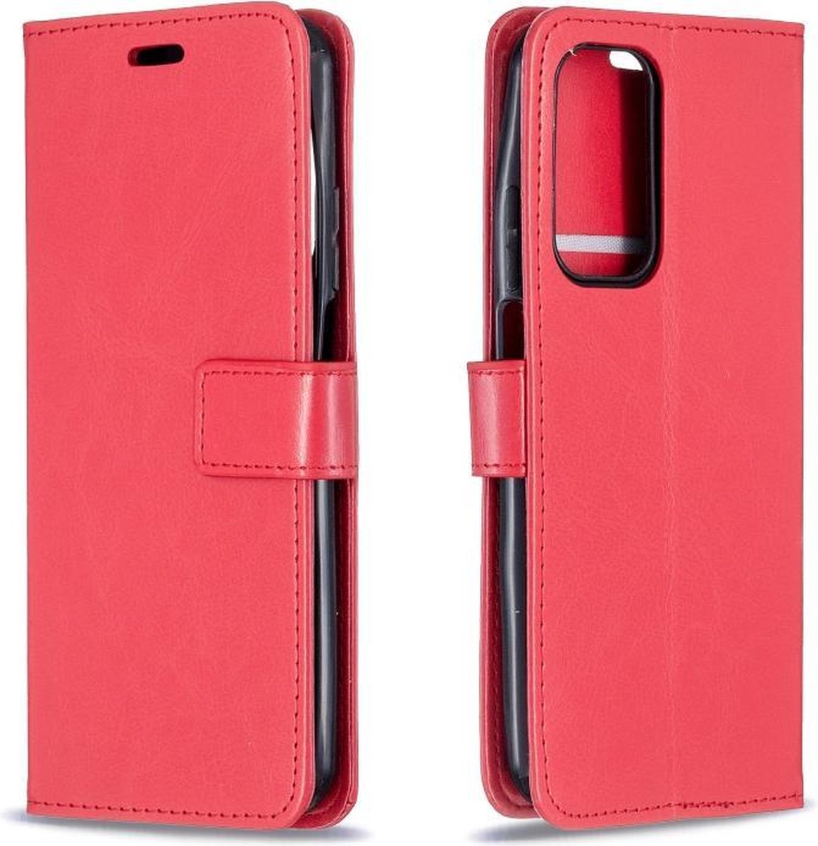 Portemonnee Book Case Hoesje Geschikt voor: Xiaomi Mi 10T / Mi 10T Pro - rood