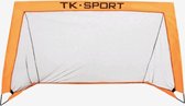 Opvouwbaar voetbaldoel oranje incl. draagtas 120 x 90 x 70 cm