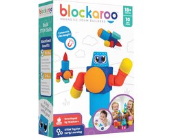 Blockaroo Robot Set - Magnetische Bouwblokken – Badspeelgoed - 10 Onderdelen – Zacht Bouw Speelgoed voor Peuters – Duurzaam en Veilig – vanaf 1,5 Jaar