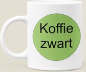 Koffie mok - KOFFIE ZWART - verschillende soorten - kantoormok - thuiswerkmok - cadeautip voor de koffiedrinker