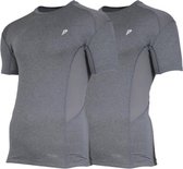 2-Pack Donnay Thermoshirt korte mouw - Baselayer - Heren - Grijs - XXL