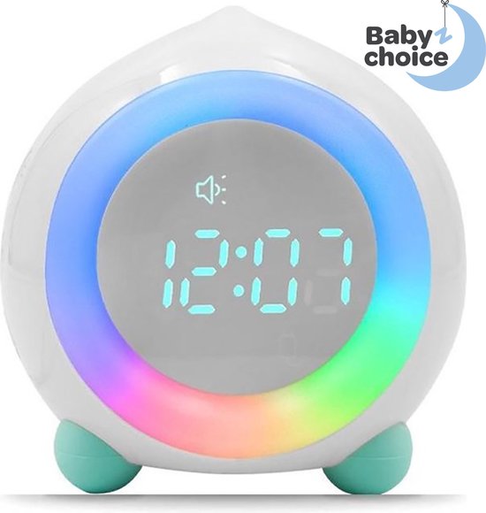  - BabyZchoice® Slaaptrainer voor Kinderen - Kinderwekker - Nachtlampje - Wit