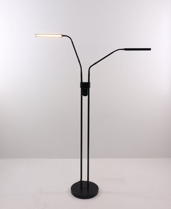 Lampe de sol - couleur noir - hauteur 145cm