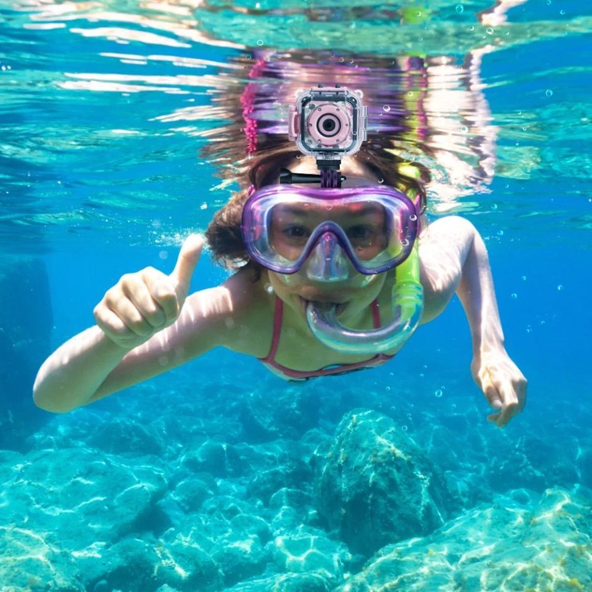 10 in 1 Digitale Kindercamera - Waterdichte Videocamera - Onderwater Camera  - Helm... | bol.com