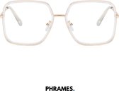 PHRAMES® - Lori Cozy Clear – Beeldschermbril – Computerbril - Blauw Licht Filter Bril - Blauw Licht Bril – Gamebril – Dames - UV400 - Voorkomt Hoofdpijn en Vermoeidheid