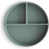 foto van Mushie siliconen verdeelbord met zuignap|Cambridge blue|bpa free|Kinderservies |