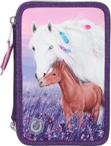 Miss Melody Etui Glitter Meisjes 20 Cm Polyester Paars 44-delig