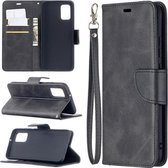 Samsung Galaxy A02s hoesje - MobyDefend Wallet Book Case Met Koord - Zwart - GSM Hoesje - Telefoonhoesje Geschikt Voor: Samsung Galaxy A02s