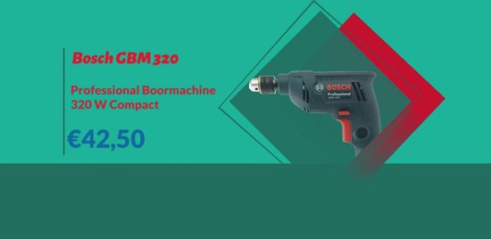 Perceuse Bosch Professional GBM 320 320 W. | bol.com