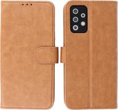 Samsung Galaxy A52 / A52 5G / A52s 5G Hoesje - Book Case Telefoonhoesje - Kaarthouder Portemonnee Hoesje - Wallet Cases - Bruin