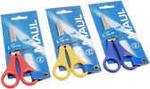 12 x Maul - Knutselschaar - Hobbyschaar - 14cm - Rod/Blauw/Geel - Voor Kinderen