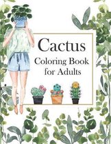 Cactus Coloring Book for Adults