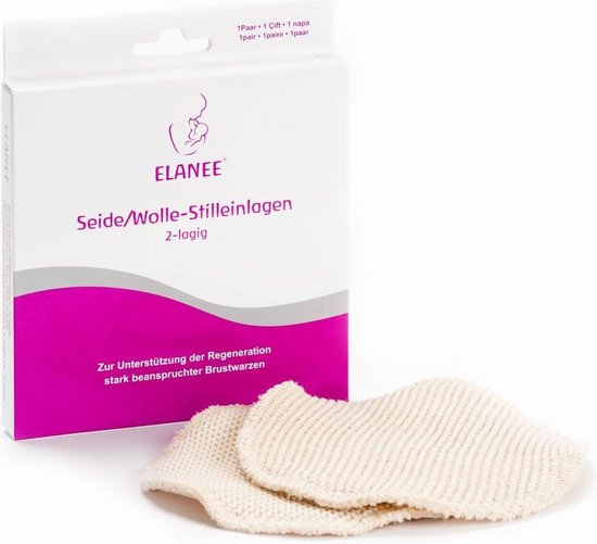 Elanee zoogcompressen wol/zijde