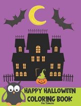 Happy Halloween Coloring Book for Toddlers