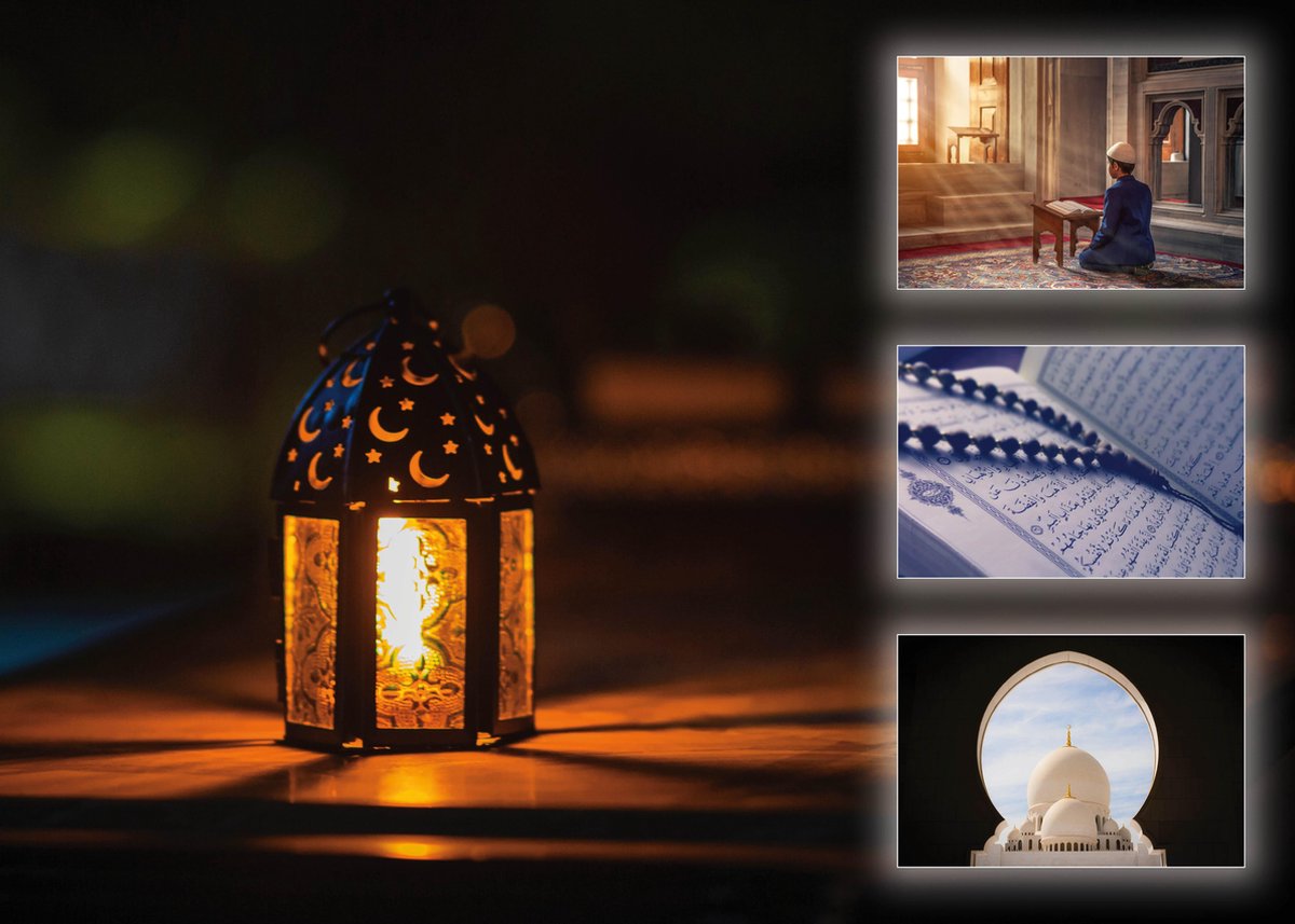 Papieren Placemats Onderleggers "Ramadan Suikerfeest" 50 stuks (30x42cm)