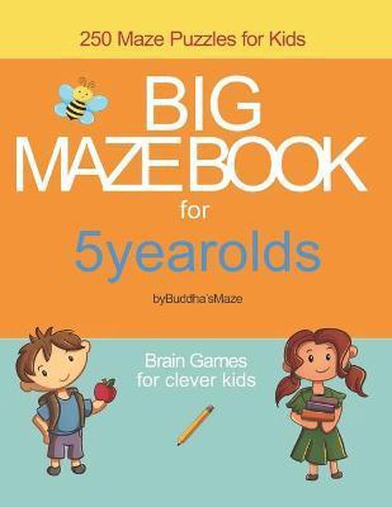 250 Maze Puzzles For Kids Big Maze Book For 5 Year Olds by Buddha's