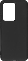 Siliconen back cover case - Geschikt voor  Samsung Galaxy S20 ULTRA hoesje - zwart
