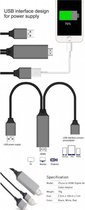 AV naar Digitaal HDMI Kabel Adapter voor iPhone/ Samsung/ iPad/ Android/ Smartphones - HDTV Kabel - Zwart